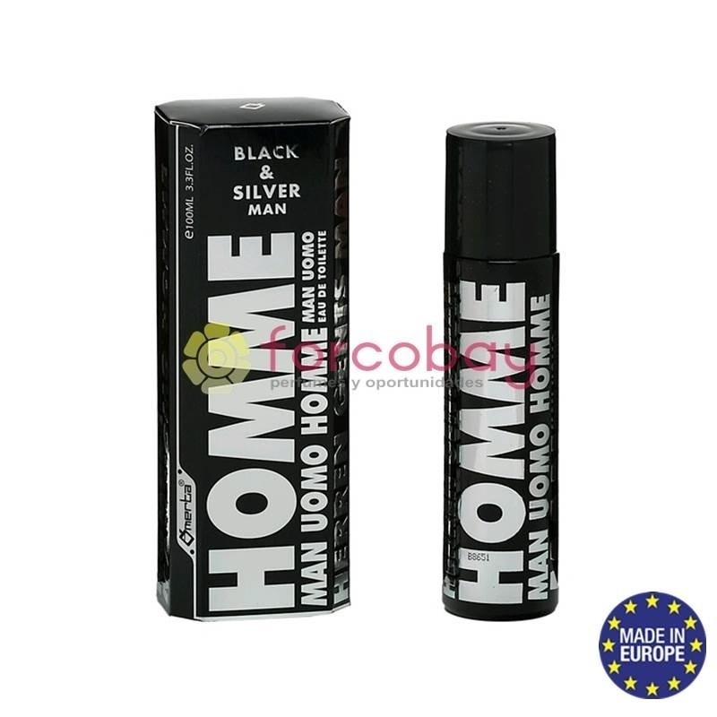 MAN'S PERFUME OMERTA BLACK & SILVER 100 ml