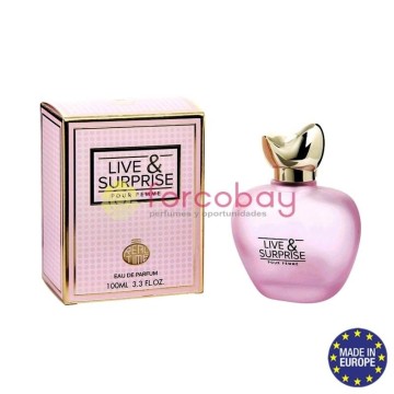 PERFUME DE MUJER REAL TIME LIVE & SURPRISE 100 ml