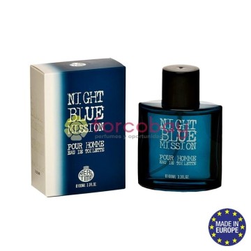 PERFUME DE HOMBRE REAL TIME NIGHT BLUE MISSION 100 ml