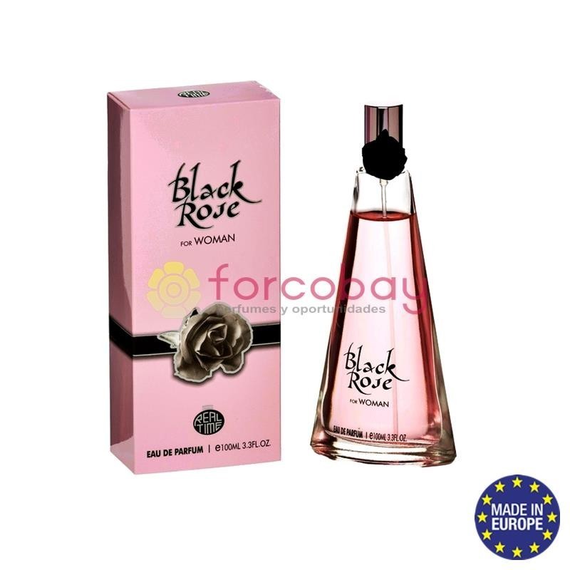PERFUME DE MULHER REAL TIME BLACK ROSE 100 ml