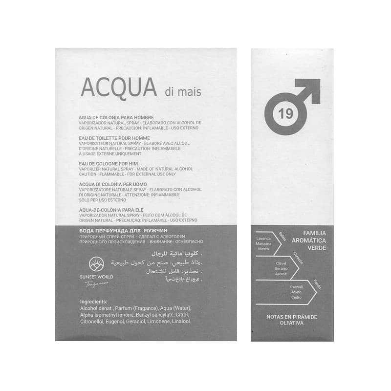 Sunset World ACQUA DI MAIS Eau de Toilette pour Homme