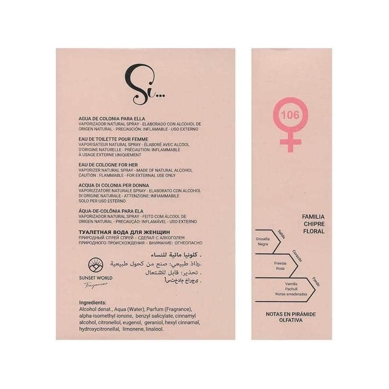 Sunset World SI Eau de Toilette para Mujer