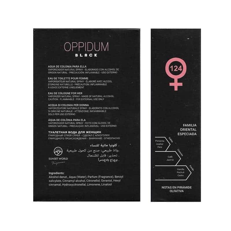 Sunset World OPPIDUM BLACK Eau de Toilette for Woman