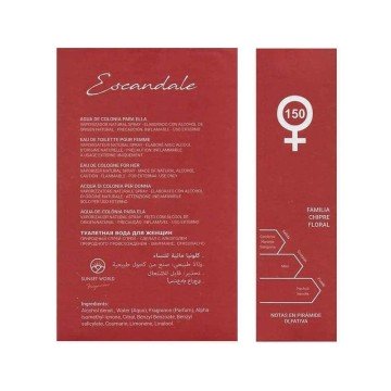 Sunset World ESCANDALE Eau de Toilette para Mujer