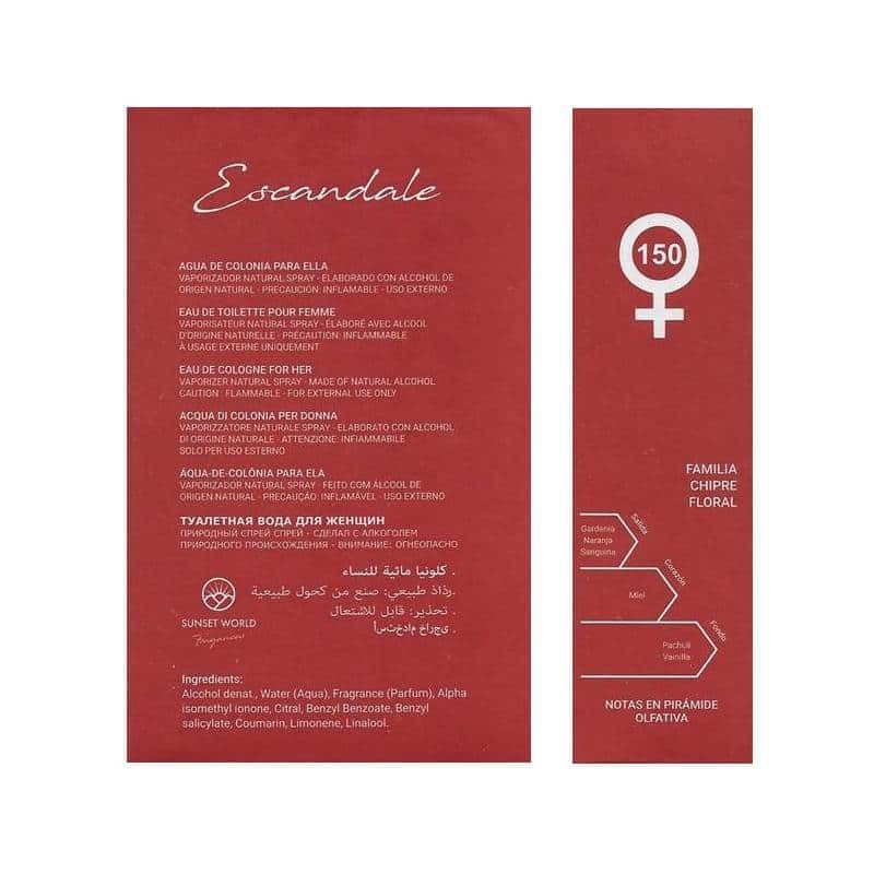 Sunset World ESCANDALE Eau de Toilette pour Femme