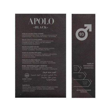 Sunset World APOLO BLACK Eau de Toilette pour Homme