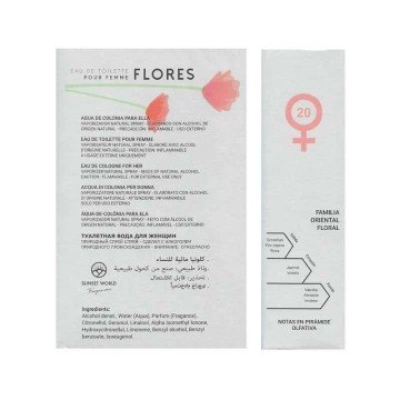 Sunset World FLORES Eau de Toilette Mujer