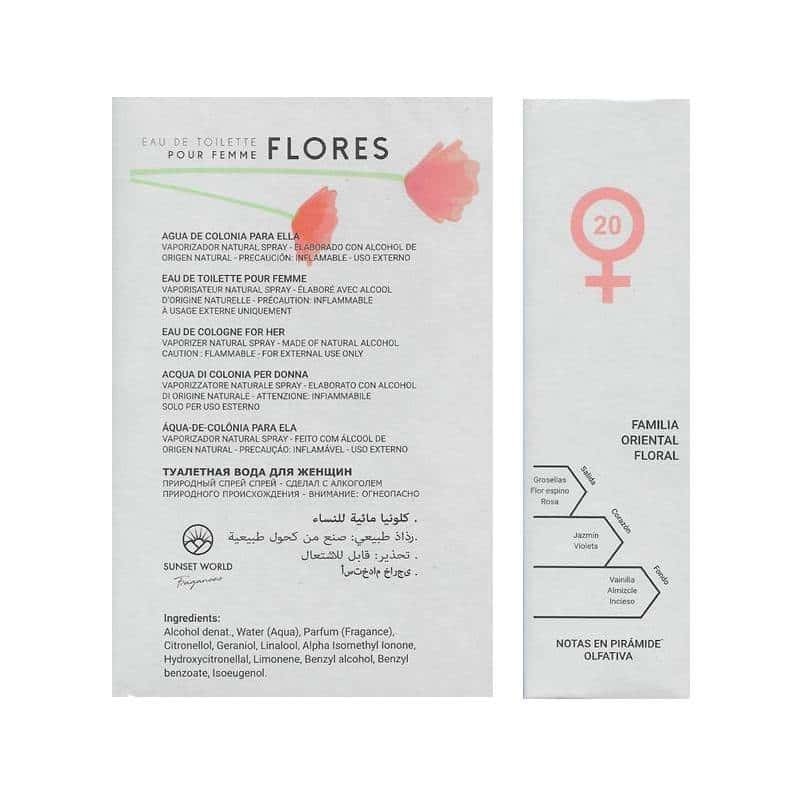 Sunset World FLORES Eau de Toilette Donna