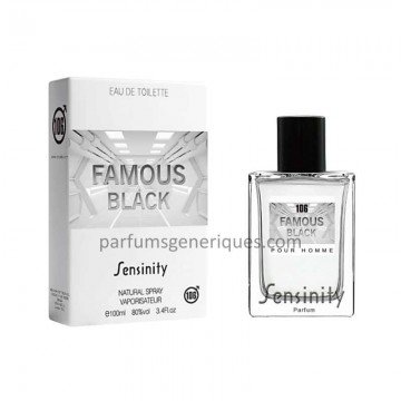 Sensinity FAMOUS BLACK Eau de Toilette Uomo